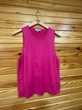 J. Crew Vibrant Pink Sleeveless Sweater